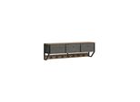 sobuy Wandgarderobe Mit 1 Ablage Holzfarbe 100X30X20Cm Industriell