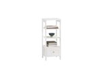 sobuy Couchtisch Mit 1 Schublade Weiß 30X28X74Cm Rustikal