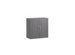 sobuy HäNgeschrank Mit 2 TüRen Dunkelgrau 60X30X60Cm Modern