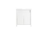 sobuy Waschbeckenunterschrank Mit 2 TüRen Weiß 60X35X65Cm Modern