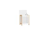 sobuy WäScheschrank Mit Deckel Holzfarbe 50X30X60Cm Funktional