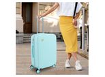 Kosmetikkoffer-Trolley Set, 2-teiliges Gepäckset | Kosmetikkoffer + Handgepäck | Kleiner Koffer mit Rollen 42x27x64cm (Grün)
