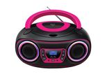 Denver TDB-212 Tragbarer Cd-Player Mit Dab+/Fm-Radio Und Bluetooth, Pink