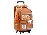 Rucksack mit Rollen - Rollende Rucksäcke für Schule im Capybara-Design