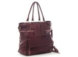 BZNA Schuhe & Handtaschen BZNA Bag Boneys Weinrot Italy Designer Damen Tasche Handtasche Schultertasche Leder Shopper Neu
