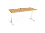 Stier Elektrisch HöHenverstellbarer Schreibtisch 501-20 160 X 80Cm Buche Weiß (907744)