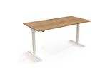 Stier Elektrisch HöHenverstellbarer Schreibtisch 501-20 160 X 80Cm Nussbaum Weiß (907746)