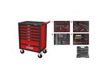 Ks Tools Racingline Schwarz/Rot Werkstattwagen Mit 7 Schubladen Und 515 Premium-Werkzeugen (826.7515)
