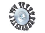 KS Tools Rostfreie Kegelform-StahldrahtrundbüRste, 0,5Mm, Ø 100Mm (340.0050)