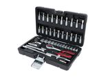 KS Tools SteckschlüSsel-Satz Aus Chrom-Vanadium-Stahl 1/4 Antrieb 46-Teilig, 9110646 (911.0646)