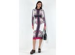 Bedrucktes Bodycon-Midi-Kleid