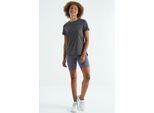 Damen T-Shirt Mit Entspanntem Rundhalsausschnitt Und Seitlichen Schlitzen