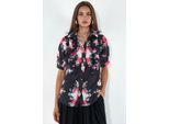 Bluse Mit Blumenmuster Und Hemdkragen
