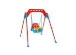 Pilsan Babyschaukel Swing 07968 mit Metallrahmen, Rückenlehne, abnehmbarer Bügel blau
