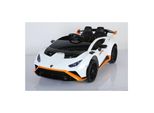 Es-Toys Kinder Elektroauto Lamborghini Huracan STO Drift Fernbedienung MP3 USB Weiß
