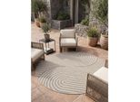 Teppich Outdoor Ventoux In Beige, Im Boho-Stil, Ø 200 Cm