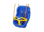 Pilsan Babyschaukel 2 in 1 Big Swing 06130, hohe Rückenlehne, abnehmbarem Bügel blau