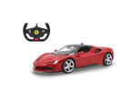 Jamara Ferrari SF90 Stradale 1:14 Rot 2,4Ghz Ferngesteuertes Auto Mit Fahrlicht
