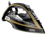 Tefal FV9865, Bügeleisen Trocken- & Dampfbügeleisen, Selbstreinigende Grundplatte, 3000 W, Schwarz, Gold