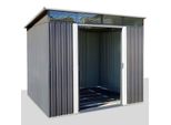 osoltus Metall Gerätehaus Pultdach Geräteschuppen 238 cm x 238 cm 5,6 m²