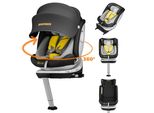 DEWINNER Kindersitz 360°Drehbar, Kinderautositz I-Size, Gruppe 0+/1/2/3 für Autos mit ISOFIX, Reboarder ab Geburt -12 Jahre (40-150 cm), 0-36 kg