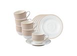 Ritzenhoff & Breker Espressotassen Mit Untertassen Geo 90 Ml 6Er Set