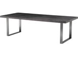 Casa Padrino Luxus Esstisch Schwarz 250 x 110 x H. 75 cm - Esszimmermöbel