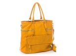 BZNA Schuhe & Handtaschen BZNA Bag Boneys Gelb Italy Designer Damen Tasche Handtasche Schultertasche Leder Shopper Neu