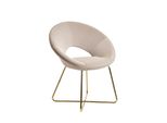 Wohnling Esszimmerstuhl Samt WL6.191 Beige