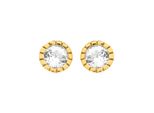 Luxenter Ohrringe, 925 Sterling Silber Naadim Und GläNzende 18K Vergoldete Zirkonias