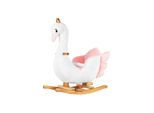 Kikka Boo Schaukeltier Schwan Mit Sitz, Holzgriffe, Holzsockel, Ab 12 Monate Weiß