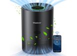 Luftreiniger PJ01 - HEPA Luftreiniger - Echter H13 HEPA Filter - CADR 185 m³/h - Für 31–40 m² Räume - WLAN Smartsteuerung - Leise 25 dB - Schwarz