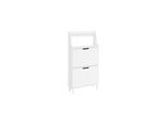 sobuy Schuhschrank 2 TüRen Weiß 60X19X119Cm Modern