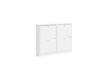 sobuy Schuhschrank 4 TüRen Weiß 105X48X78Cm Modern