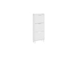sobuy Schuhschrank 3 TüRen Weiß 50X19X131Cm Modern