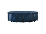 Intex 28088 Pool Abdeckplane Rund 610 Cm Deluxe Schutzplane Mit 20Cm ÜBerhang