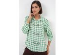 Karierte Button-Down-Hemd Mit Kragen