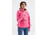 ÜBergröSserer PlüSch-Half-Zip-Sweatshirt