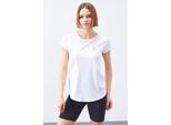 Damen T-Shirt Mit Kurzem Arm Und Rundhalsausschnitt
