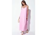 Damen Unifarben Maxi Unterkleid
