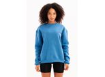 Damen-Sweatshirt Mit Rundhalsausschnitt, Stickerei, GefüTtert Mit Polarfleece, Blau - Rigil