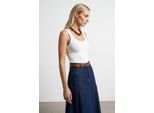 Slim Fit ÄRmellose Jersey Cami Bluse