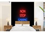 Gaming-Wanddekoration - Neon - Schwarz - Breite 175 cm x Höhe 240 cm
