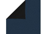 Schwimmende PE Solar Poolfolie 975x488 cm in Schwarz und Blau