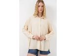 Oversized Langarm-Hemd Mit Knopfleiste