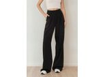 Hoch Taillierte Plissierte Palazzo-Hose