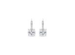 Luxenter Ohrringe, 925 Sterling Silber Mathzi Und Rhodiniert GläNzend Zirkonia Finish