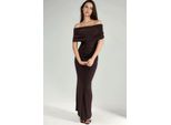 Halsloses Maxi Bodycon-Kleid