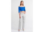Damen Off-Shoulder Crop-Bluse
