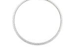 Luxenter Halskette Mit GläNzenden Zirkonia In Silber - Comega